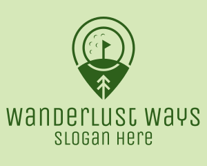 Golf Course Location  logo design