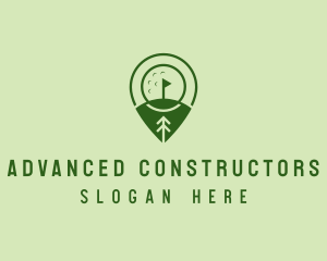 Golf Course Location  logo design