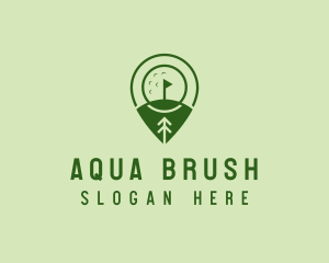 Golf Course Location  logo design