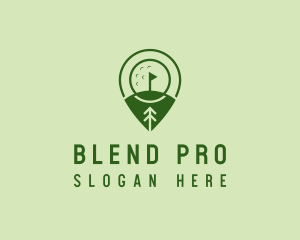 Golf Course Location  logo design