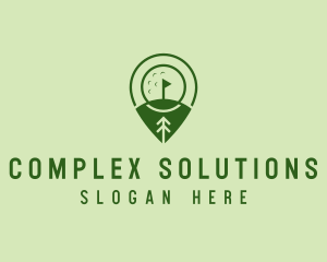 Golf Course Location  logo design