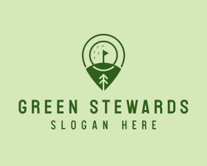 Golf Course Location  logo design