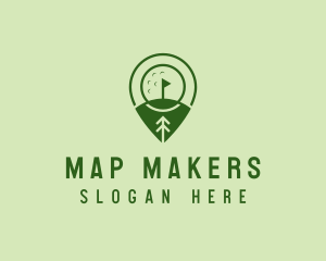 Golf Course Location  logo design