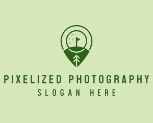 Golf Course Location  logo design