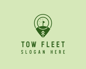 Golf Course Location  logo design