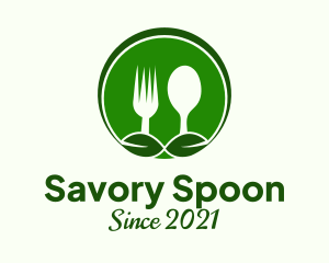 Spoon Fork Vegan Restaurant logo design