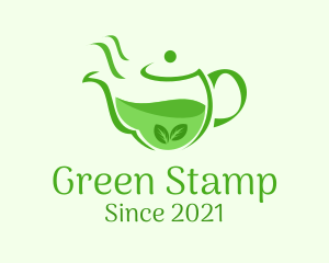 Organic Tea Kettle logo design