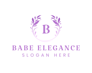 Beauty Salon Wreath logo design