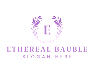 Beauty Salon Wreath logo design