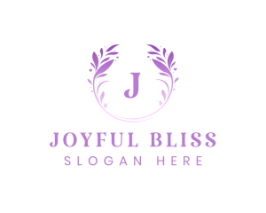 Beauty Salon Wreath logo design