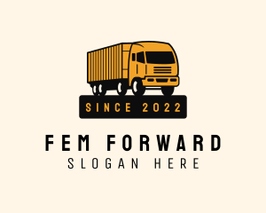 Forwarding Logistic Truck logo design