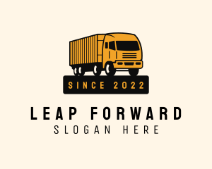 Forwarding Logistic Truck logo design