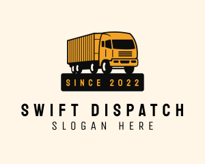 Forwarding Logistic Truck logo design