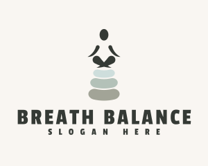 Balance Yoga Stone logo design