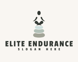 Balance Yoga Stone logo design