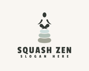 Balance Yoga Stone logo design