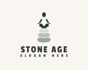 Balance Yoga Stone logo design