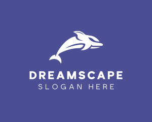 Aquatic Ocean Dolphin Logo