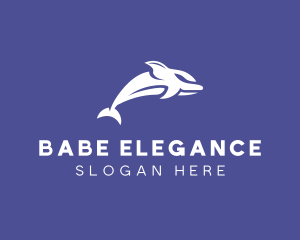 Aquatic Ocean Dolphin logo design