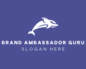 Aquatic Ocean Dolphin logo design