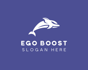 Aquatic Ocean Dolphin logo design