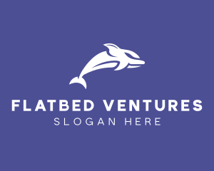 Aquatic Ocean Dolphin logo design