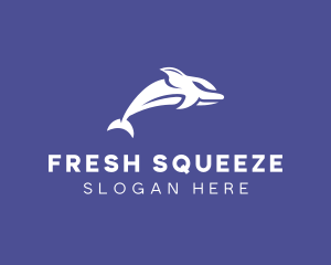 Aquatic Ocean Dolphin logo design