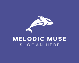 Aquatic Ocean Dolphin logo design