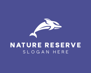 Aquatic Ocean Dolphin logo design