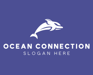 Aquatic Ocean Dolphin logo