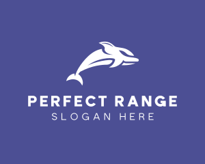 Aquatic Ocean Dolphin logo design