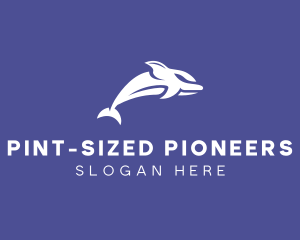 Aquatic Ocean Dolphin logo design