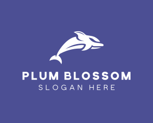 Aquatic Ocean Dolphin logo design