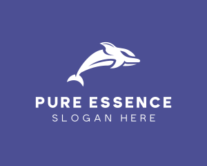 Aquatic Ocean Dolphin logo design