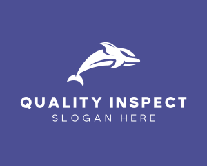 Aquatic Ocean Dolphin logo design