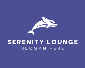 Aquatic Ocean Dolphin logo design