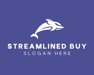 Aquatic Ocean Dolphin logo design