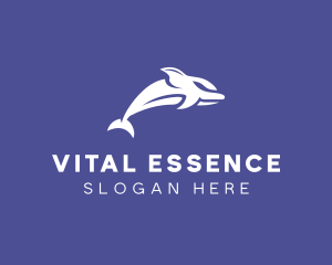 Aquatic Ocean Dolphin logo design