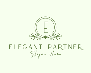 Floral Wreath Wedding Planner logo design