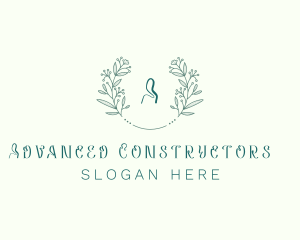 Flower Wreath Wedding Planner logo design