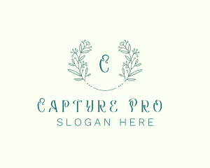 Flower Wreath Wedding Planner logo design