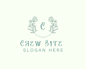 Flower Wreath Wedding Planner logo design