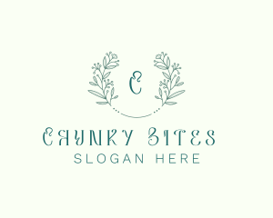 Flower Wreath Wedding Planner logo design