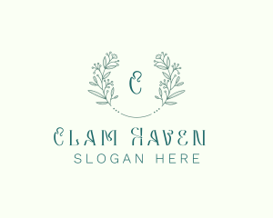 Flower Wreath Wedding Planner logo design