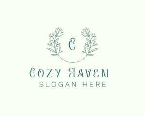 Flower Wreath Wedding Planner logo design