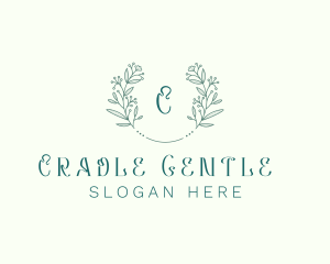 Flower Wreath Wedding Planner logo design