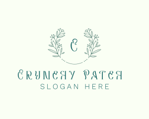 Flower Wreath Wedding Planner logo design