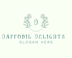 Flower Wreath Wedding Planner logo design