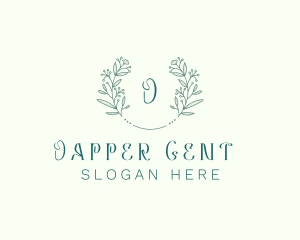 Flower Wreath Wedding Planner logo design