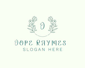 Flower Wreath Wedding Planner logo design